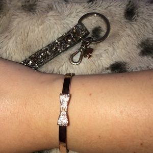 Kate Spade Bow Bracelet/Keychain Holder Bundle